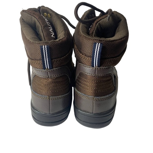 Nautica Boys Youth Brown & Black Winter Boots Size 4 - Picture 7 of 8